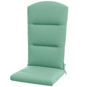 Patio Chair Cushion for Adirondack Chairs Replacement Cushion with Back and Ties, Green