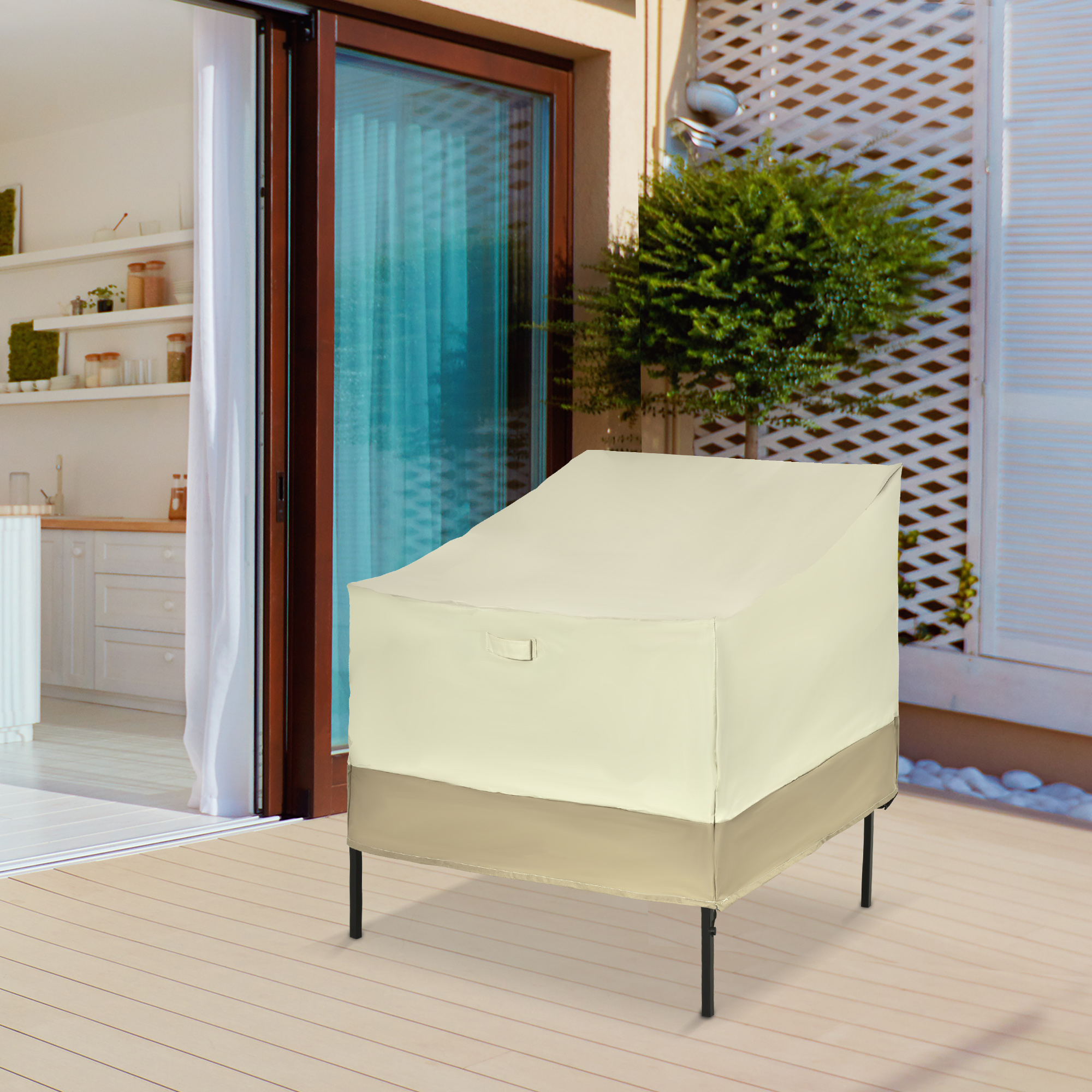 38.2-Inch Waterproof Single Seat Chair Sofa Cover Outdoor Garden Patio Furniture Protector - Image 6