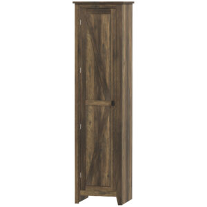 67" Farmhouse Kitchen Pantry Storage Cabinet with Barn Door, Kitchen Pantry Cabinet with Adjustable Shelves, Brown