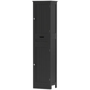 Freestanding Bathroom Cabinet with Drawer and 2 Doors, Tall Bathroom Cupboard for Kitchen, Study, Living Room