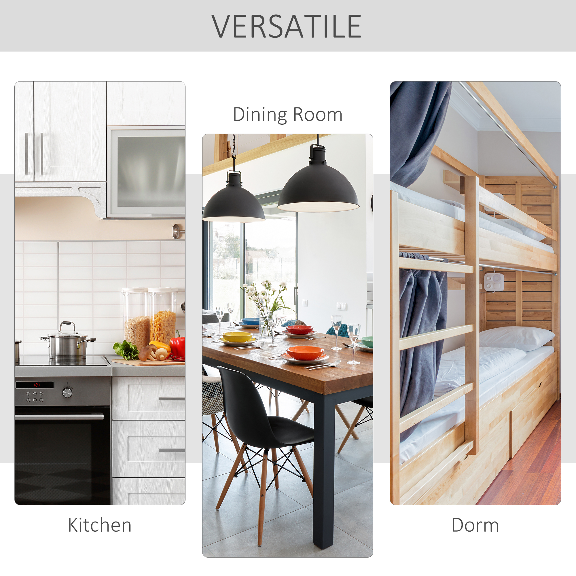 Foldable Dining Table, Folding Table with Storage Shelf, Drop-Leaf Kitchen Table for Dining Room, Oak - Image 4