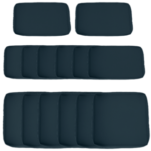 Outdoor Patio Rattan Sofa Set Cushion Polyester Cover Replacement- No Cushion Included