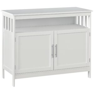 Wooden Console Table with Open Shelf and 2 layers Cabinet  Kitchen Furniture