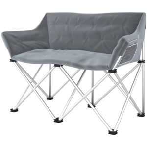 Double Camping Chair, Oversized Camping Loveseat for Adults, Heavy Duty Folding Camp Chair, Support 529 lbs